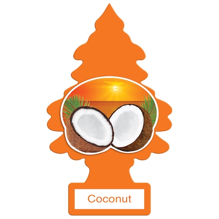 Car-Freshner Little Trees Extra Strength AirFresh, Coconut 2-Pack Extra Strength U2P20617